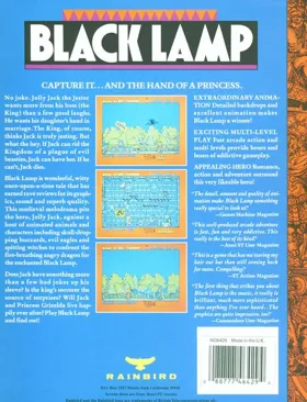 Black Lamp box cover back